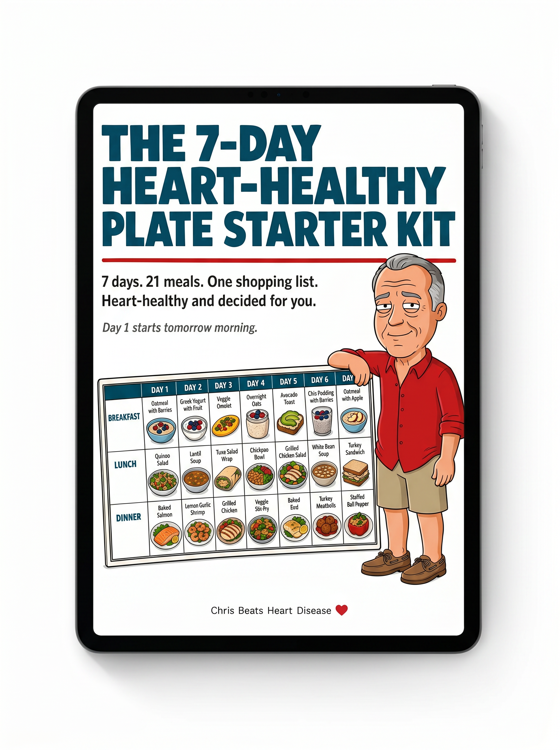 7-Day Starter Kit — Chris with the weekly meal plan